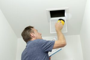 home watch check bathroom vent