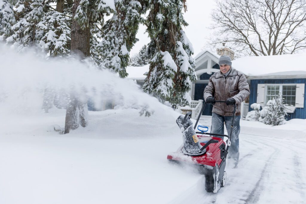 Snow blowing is a critical service for homes left unoccupied during winter months